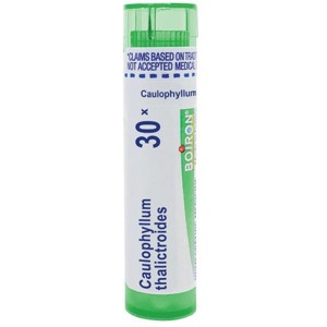 Caulophyllum Thalictroides 30X by Boiron Homeopathic Single Medicine For Personal Care  -  80 Pellet - 1 of 2