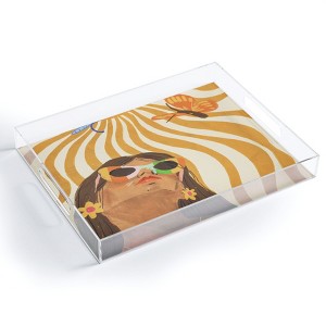Gigi Rosado Sun woman Acrylic Tray - Deny Designs - 1 of 4