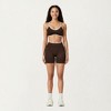 Anna-Kaci Active Women's Contrast Trim Scoop Neck Sports Bra with Adjustable Spaghetti Straps - 2 of 4