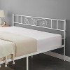 King Size Metal Bed Frame with Headboard and Steel Slat Support with 13.7" Storage No Box Spring Needed Easy Assembly - 4 of 4