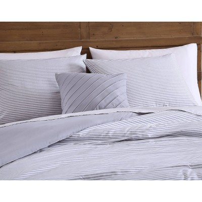 King Gray Microfiber Reversible Comforter Set with Shams