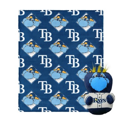 MLB Tampa Bay Rays Mascot Silk Touch Throw Blanket and 11" Plush