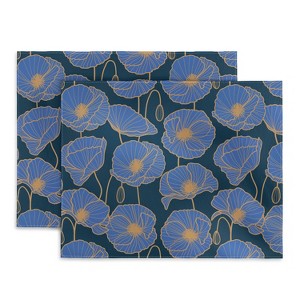 Emanuela Carratoni Moody Blue Garden Placemats - Deny Designs - 1 of 3