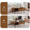 Hotraffy 39inches Wood Lift Top Coffee Table with Hidden Compartment and Storage Shelf - 2 of 4