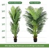 MaseiKar 6 Ft Artificial Tropical Palm Tree With 24 Removable Leaves - Large Faux Plant for Indoors and Outdoors, Silk Housewarming Gift - 2 of 4