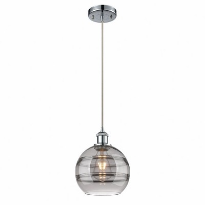 Rochester - 1 Light Cord Hung Mini Pendant In Industrial Style-9.88 Inches Tall and 8 Inches Wide
