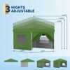 10'x10' Pop Up Canopy Tent with 4Pcs Sidewalls,Portable Instant Canopy with 4 Stakes,4 Ropes,4 Sandbags for Farmers Market, Outdoor,Camping - 4 of 4