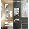 Itopfox Built-in WiFi Fingerprint Smart Lock, App Remote Control, No Hub Needed, Keyless Entry, Front Door Smart Deadbolt, Digital Keypad, Auto Lock - 2 of 4