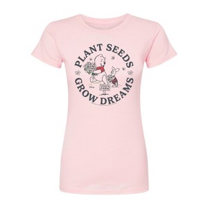Women's - Winnie The Pooh - Poohs Farm Plant Seeds Fitted Graphic T-Shirt - 1 of 2