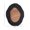 Decorative Textured Photo Frame with Abstract Oval Shape - Modern Frame for Living Room, Bedroom, Dorm, Tabletop, or Wall Gallery Display - 10", Black - 4 of 4