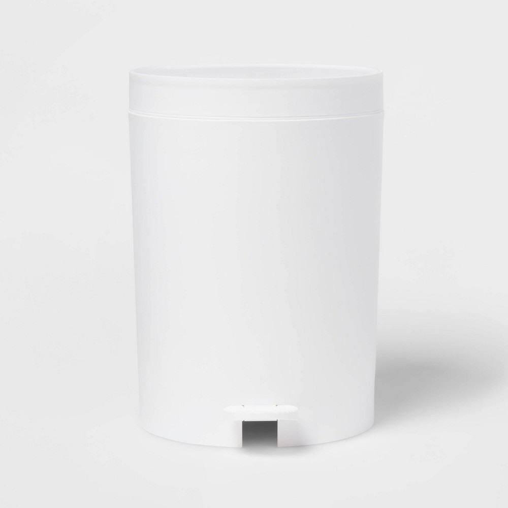 Step Wastebasket White - Room Essentials