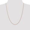 Black Bow Jewelry 1mm 14k Rose Gold Solid Wheat Chain Necklace - 2 of 4