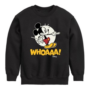Boys' - Disney - Mickey Mouse Graphic Long Sleeve Fleece Sweatshirt - 1 of 4