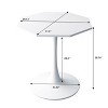 ODK 31.5" Modern Octagonal Dining Table, Pedestal Dining Tables with MDF Table Top for 2-4,Tulip Table Coffee Tables with Round Top for Living Room - 2 of 4