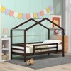 Twin Over Twin Bunk Bed with Roof, Slide and Ladder - 3 of 4