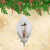 Morawski 8.5 Inch Reindeer In Drop Dome Antlers Glitter Tree Ornaments - 2 of 4