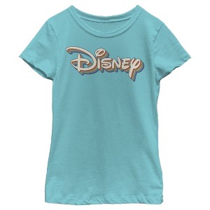 Girl's Disney Retro Logo T-Shirt - 1 of 4