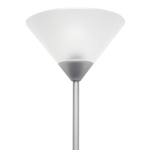 Creekwood Home Essentix 70" Tall Torchiere Essential Floor Lamp with White Plastic Shade - 1 of 4