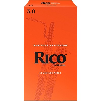 Rico Baritone Saxophone Reeds, Box Of 25 Strength 3 : Target