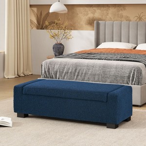 CAVINAS 50" Storage Ottoman Bench with Lift-Top,Multi-Functional Foot Rest with Hidden Storage,Storage Bench for Living Room,Bedroom - 1 of 4