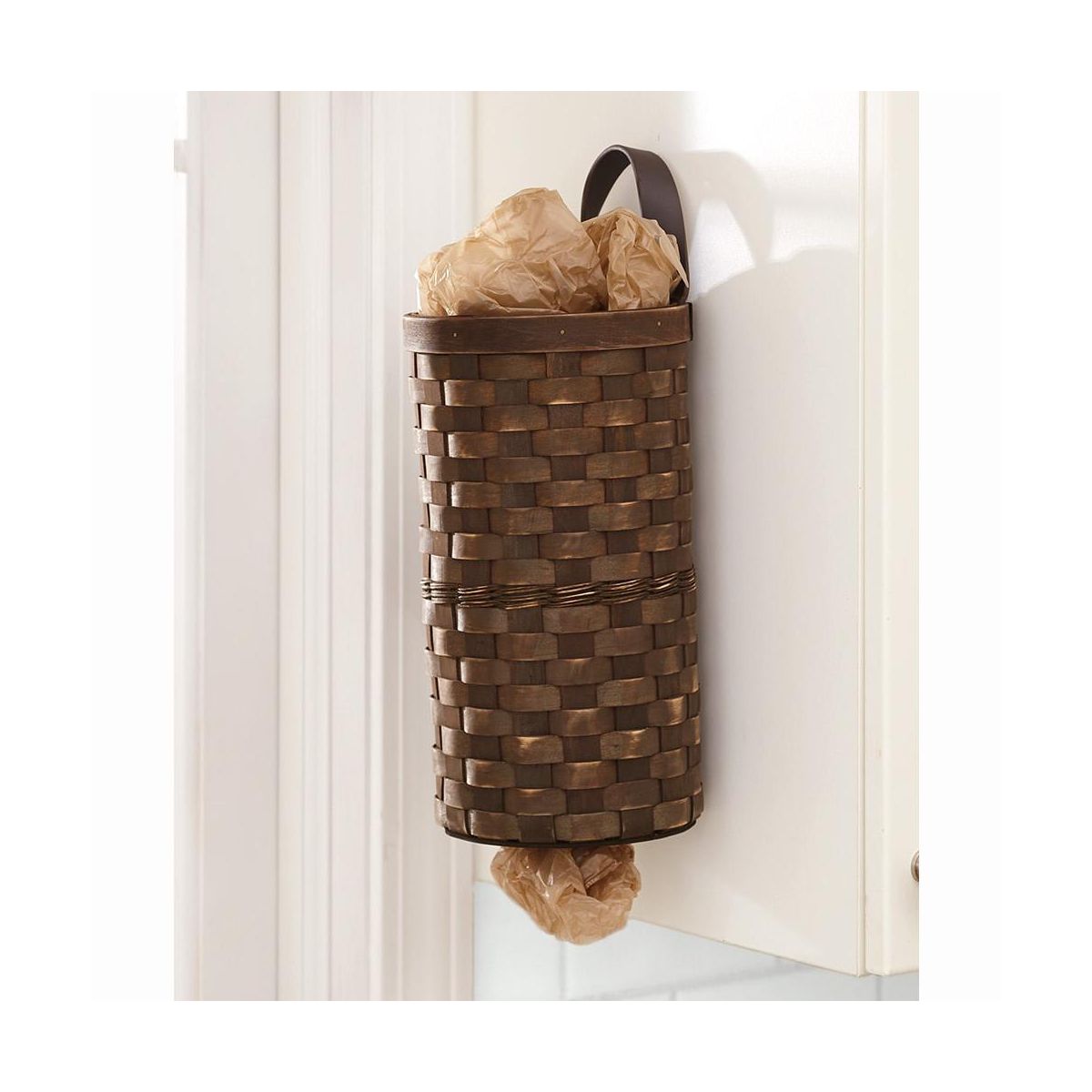 The Lakeside Collection Decorative Grocery Plastic Bag Dispenser - Woven Design - - thumbnail 7