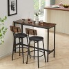 NicBex 3-Piece Bar Table Set for 2 Modern Counter Height Table and 2 Upholstered Bar Stools for Dining Room - 4 of 4