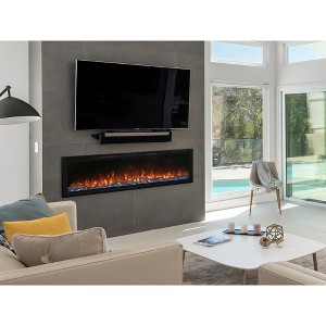Modern Flames Spectrum Slimline Electric Fireplace | Hybrid-FX Flame LED Light Ambience - 1 of 4