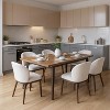 Dining Chairs Set of 4,Modern Upholstered Kitchen Chairs with Ergonomic Back Support,265lbs Capacity Dining Room Chairs with Wood Legs - 2 of 4