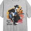 Stevie Ray Vaughan With Guitar Crew Neck Short Sleeve Gray Heather Women's Night Shirt - 2 of 2