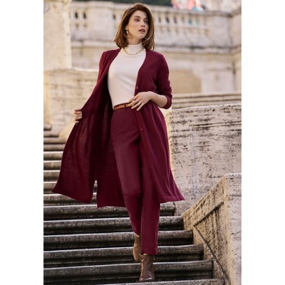 Jessica London Women's Plus Size Fine Gauge Duster Cardigan