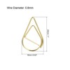 Unique Bargains Drop-Shaped Decorative Bookmark Metal Small Size Paper Clip 100 Pcs - 2 of 4