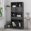 Bookshelf Contemporary with Cabinet Doors and Drawer for Living Room Storage 31in Wide - 3irtyhousy - 2 of 4