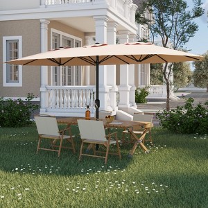 10ft patio umbrella with lights 10 Ft Outdoor Solar Powered Led Lighted Sun Shade Market Waterproof 8 Ribs Umbrella Crank And Cross Base For Garden Deck Backyard foot offset umbrella makes Coleman Powersports CT200U Mini Color:Skull White Excellent Pre-Owned