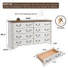 SinCiDo 54" Wide Farmhouse Dresser, 8 Drawer Wood Chest of Drawers w/Natural Texture, Vintage Bedroom Storage Dressers - 2 of 4