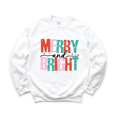 Simply Sage Market Women's Graphic Sweatshirt Merry and Bright Colorful