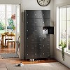 Aobabo 18 Doors Metal Storage Locker for Employees, Storage Locker for Employees School Office Gym Bedroom, Black, Assembly Required - 3 of 4