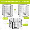 BestMassage Dog Playpen 24/32/40 Inch Heavy Duty Playpen Pen Dog Fence Dog Kennel with Doors Indoor Outdoor Pet Exercise Pen Puppy Playpen - 3 of 4