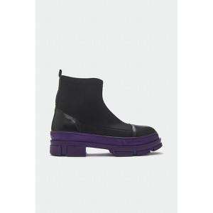 Bendis - Black Purple Scuba Boot (Women) | Prologue Shoes - 1 of 4