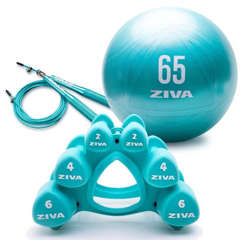 ZIVA Chic Wellness Workout Kit 3pc - Turquoise, 1 of 12