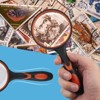 Insten Large Magnifying Glass 75 Mm Lens, 7x Handheld Magnifier For  Reading, Orange : Target