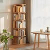 ALEXOUN Rotating Bookshelf on Wheels,360° Spinning Book Shelf Tower,Space-Saving, Narrow Rolling Bookshelves for Small Space,Corner,Bedroom,Office - 2 of 4