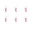 Vickerman Red/White Candy Cane Artificial Christmas Spray. Includes 6 sprays per pack. - 2 of 2