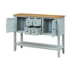 Cambridge Series Ample Storage Vintage Console Table with Four Small Drawers and Bottom Shelf for Living Rooms, Entrances and KitchensT - 2 of 4