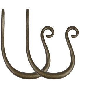 Zinc Curl Drapery Holdback - 6 Finishes - 1 of 1