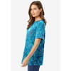 Woman Within Women's Plus Size Perfect Printed Short-Sleeve Crewneck Tee - 4 of 4