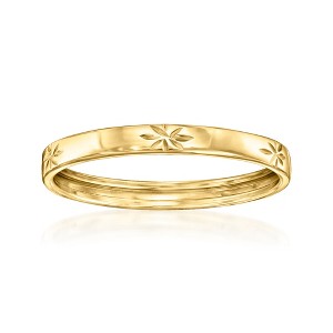 Ross-Simons Italian 10kt Yellow Gold Diamond-Cut Star Ring - 1 of 4