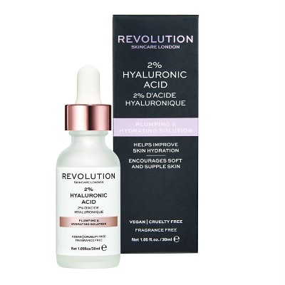 Makeup Revolution Skincare Plumping & Hydrating Serum - 2% Hyaluronic Acid - 1.01 fl oz