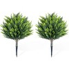 43.3 Inch Artificial Topiary Ball Tree with Spike,Artificial Cedar Tree for Home Decor, Indoor and Outdoor, Set of 2 - 2 of 4