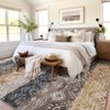 Washable Area Rugs Vintage Floor Mat with Non-Slip Backing - 2 of 4