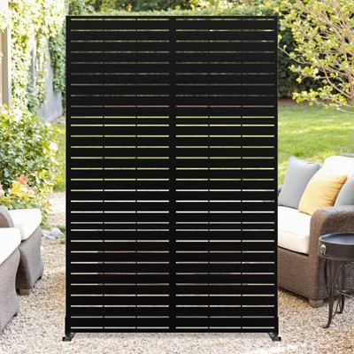 Metal Privacy Screen Outdoor 72" h x 47" w, Outdoor Privacy Screen & Panels, Freestanding Decorative Screens